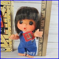 Vtg Sekiguchi Midori Doll Mademoiselle GéGé Big Eye Sucks Thumb Box Tag EX HTF