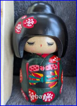 Vtg Set 3 Kokeshi Creative Miyashita Hajime Orig Box Graduating Sizes 5 5½ 6½
