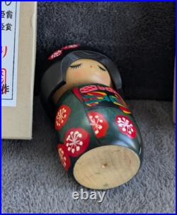 Vtg Set 3 Kokeshi Creative Miyashita Hajime Orig Box Graduating Sizes 5 5½ 6½