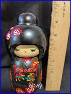 Vtg Set 3 Kokeshi Creative Miyashita Hajime Orig Box Graduating Sizes 5 5½ 6½