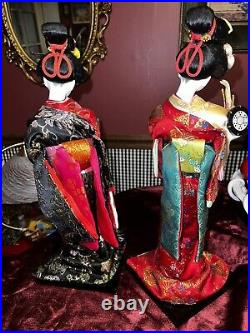 Vtg Traditional Japanese Dolls Kimono Oyama Geisha Maiko JAPAN 16