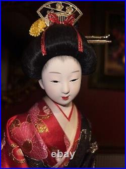 Vtg Traditional Japanese Dolls Kimono Oyama Geisha Maiko JAPAN 16