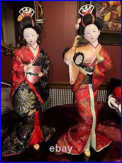 Vtg Traditional Japanese Dolls Kimono Oyama Geisha Maiko JAPAN 16