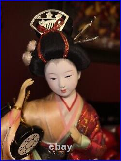 Vtg Traditional Japanese Dolls Kimono Oyama Geisha Maiko JAPAN 16