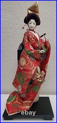 Yoshitoku Doll Vintage Japanese Geisha Doll 19 Beautiful & Rare Handmade