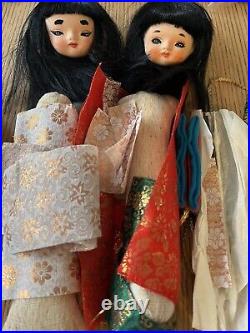 Yoshitoku Vintage 1960s Japanese Anime Big Eye Mod Fashion Doll Kits New