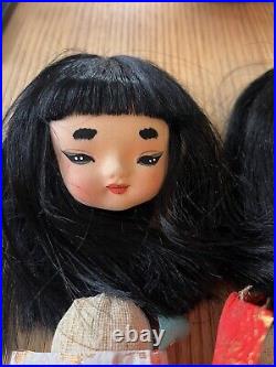 Yoshitoku Vintage 1960s Japanese Anime Big Eye Mod Fashion Doll Kits New