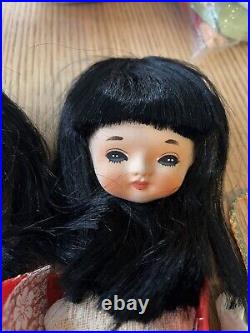 Yoshitoku Vintage 1960s Japanese Anime Big Eye Mod Fashion Doll Kits New